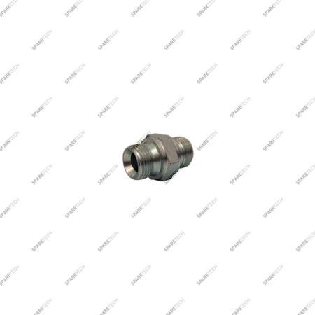 Hex pipe nipple BSP60 MM1/2'' galvanised steel
