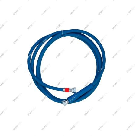 Blue HP hose double wire braid 4.2m FF3/8"