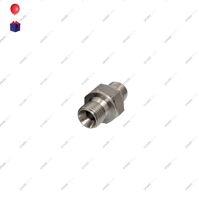 Hex pipe nipple BSP60 MM1/4'', Stainless steel