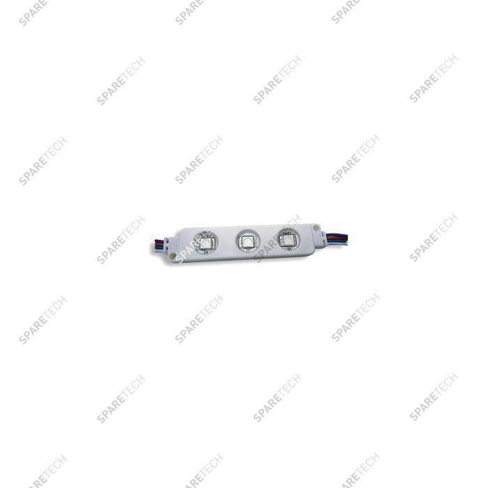 3 LED multi-color module 12 lumens, 12 VDC, IP65, 0.72 W