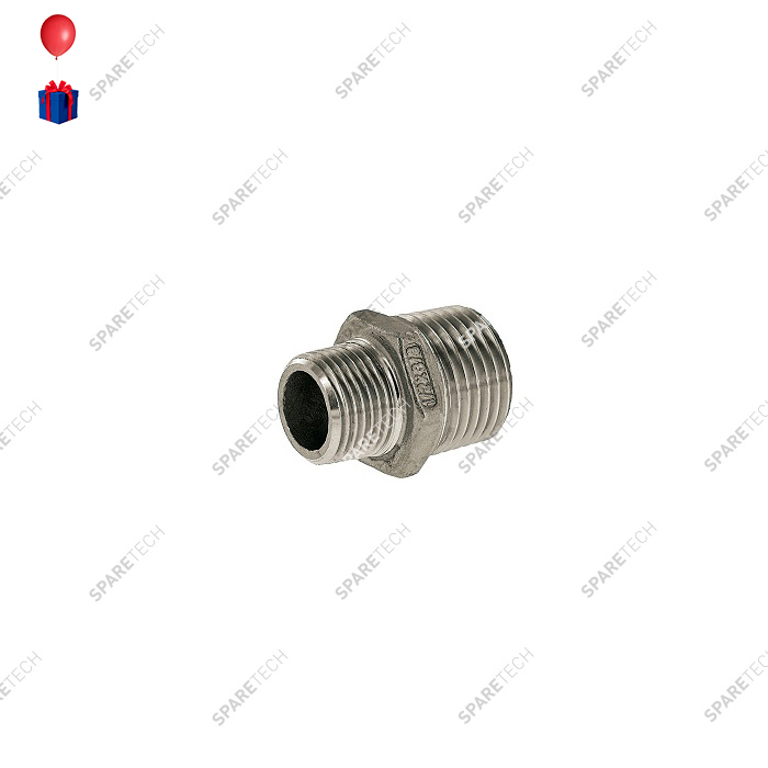 Pipe reducer M1/2" M3/8" stainless steel