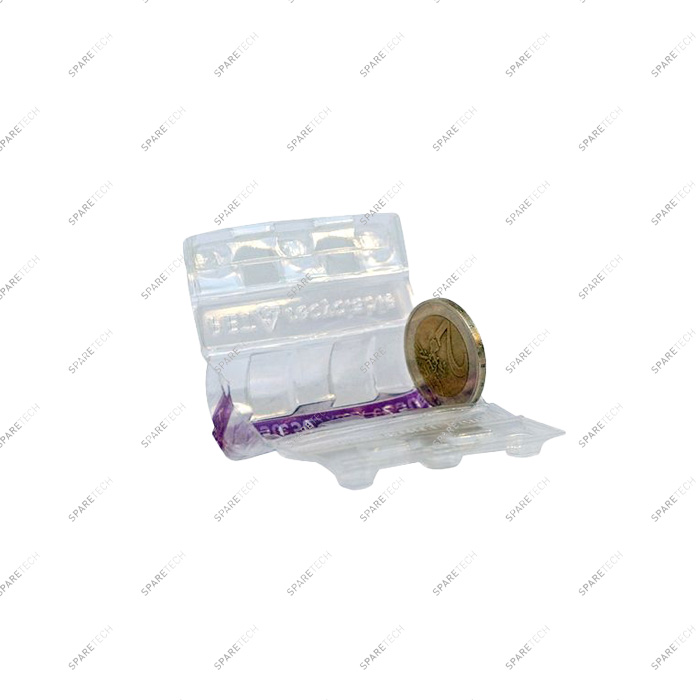 Pack of 250 plastic packaging for 2€ coins