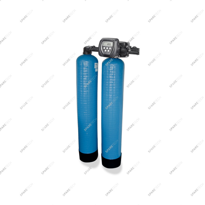 TWIN softener with CLACK TT1CI valve 2x100L salt tank floor and float