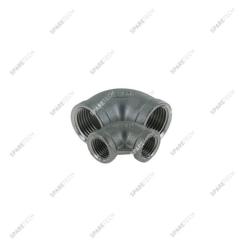 Stainless steel 90° elbow FF1/2"