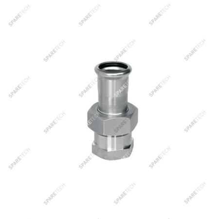 Union adaptor D18 to press and one thread end F3/4"