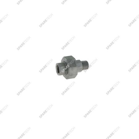 Stainless steel conical union nipple MF1/4"