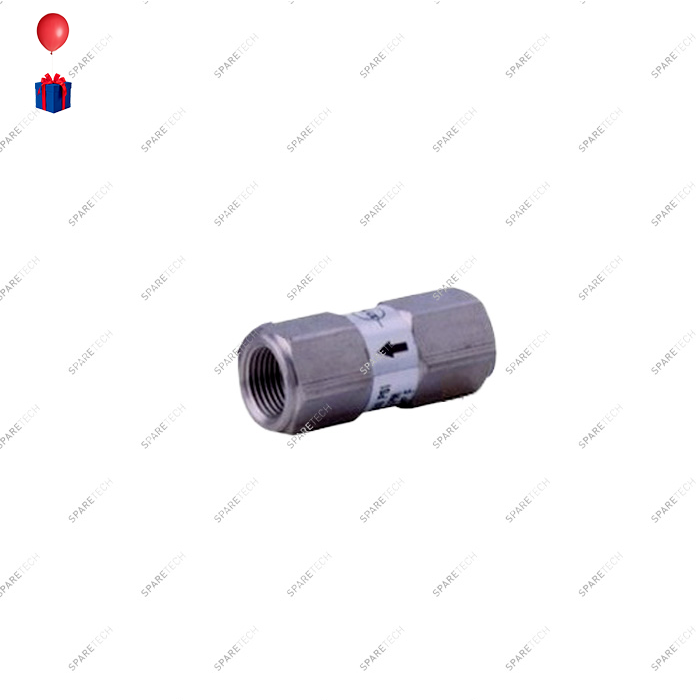 High Pressure Stainless steel check valve FF3/8'', (VITON), P.A.