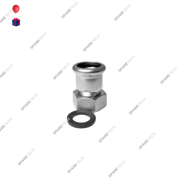 Female with rotary nut adapter  D22/F3/4"