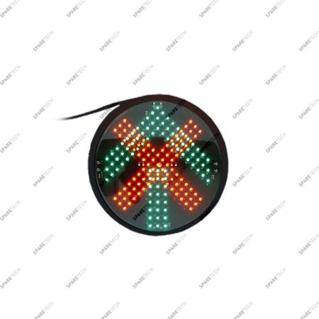 Green arrow + red cross LED light, 220V D.200mm