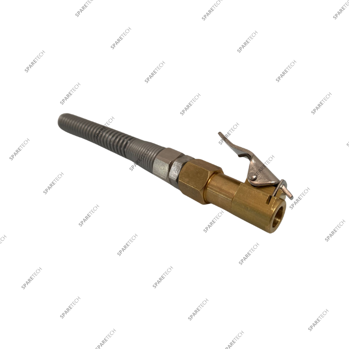 Inflating valve for hose 8mm with inox spring