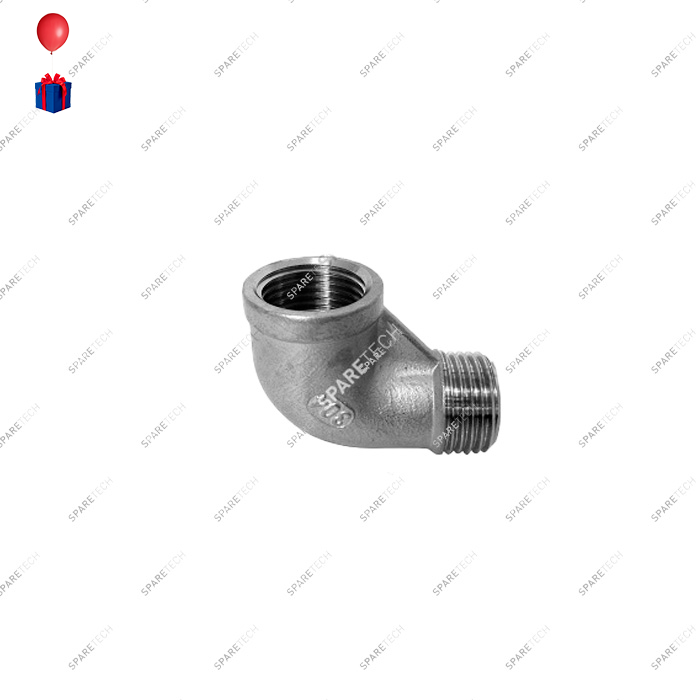 Stainless steel 90° elbow MF3/4"