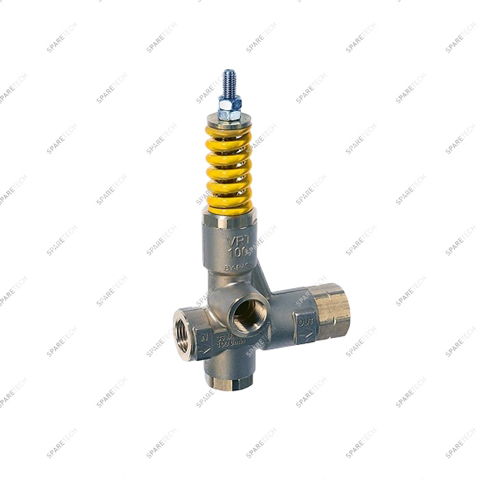 Unloader valve 2xF1/2" without pressure gauge socket without handle