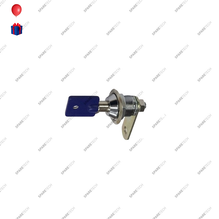 Lock and key for coin acceptor door 