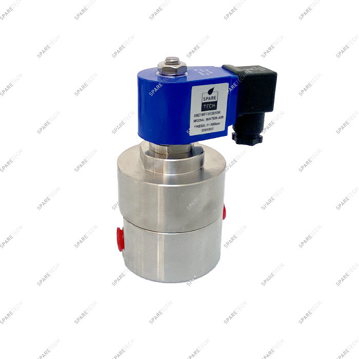 SPARELINE HP Stainless steel solenoid valve 10mm, F1/4",24VAC,360bar