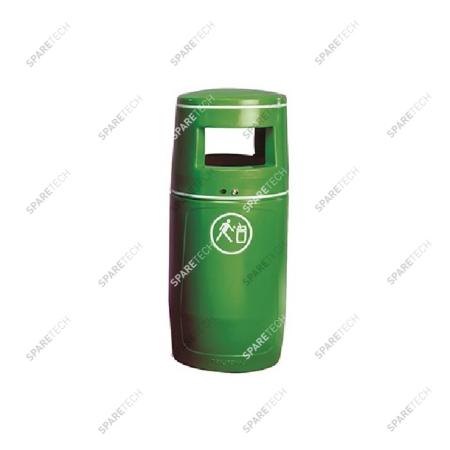 Green litter bin 90L (without inner bucket) RAL6018