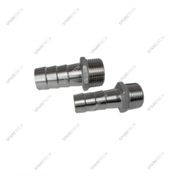 Stainless steel hose barb fitting M3/8" D.12mm