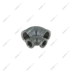 Stainless steel 90° elbow FF1/4"