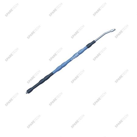 Bended Spareline lance 1000mm with blue turning handle and injector