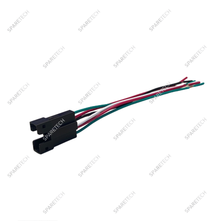Connector for 1007101, NO/NC + LED, 6 wires, 150 mm
