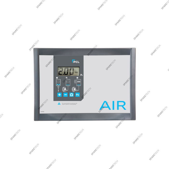 Wall mounted tire inflator with digital display