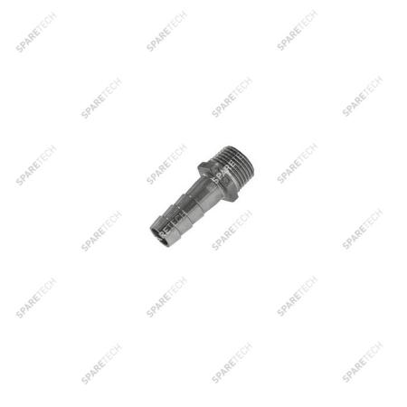 Stainless steel hose barb fitting M1/2" DN12