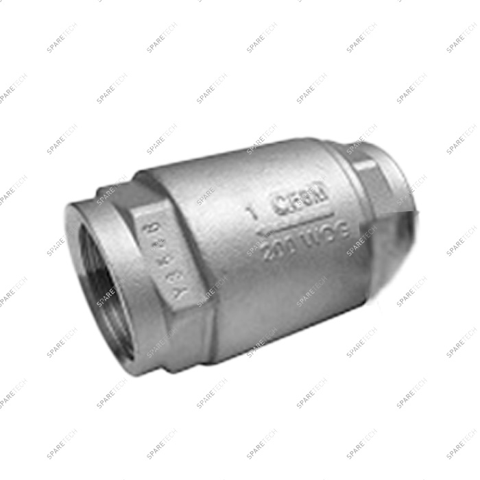 Stainless steel check valve FF 1" low pressure 16bar