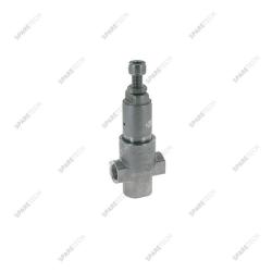 Stainless steel pressure regulation valve 2 x F3/8" + by-pass F3/8"