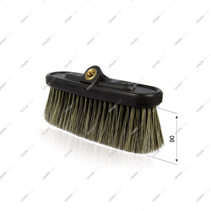 Monobloc brush with long mixed bristles 9cm F1/4" MTM