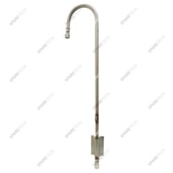 Bent stainless steel hose holder, 85cm FF1/2"
