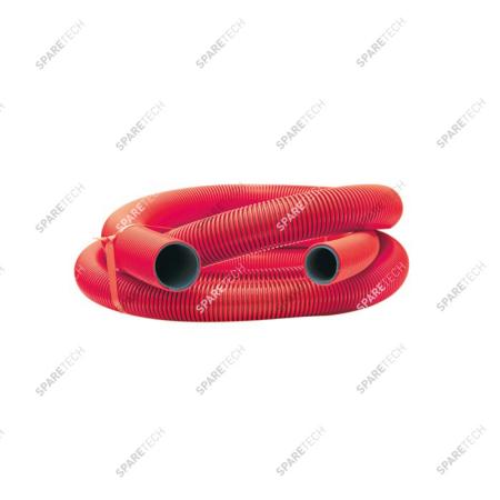 Red conic hose D38/51mm, 5m, smooth interior