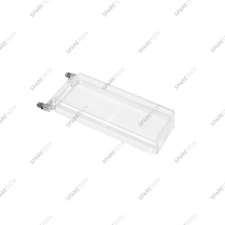 Transparent plexiglass coin acceptor guard