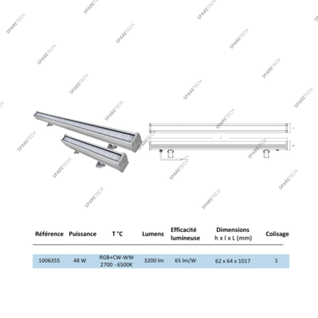 RGB LED strip 48W IP66 220V 