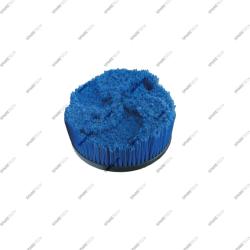 Blue round brush for wheels D40cm