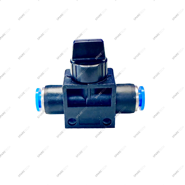 Straight connection PBT  4-6mm with hand valve