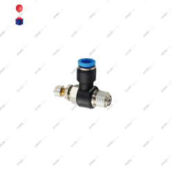 Speed regulator PP + brass nickel plated M1/4" for 4-6mm hose
