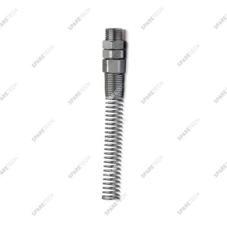 Stainless steel nipple with swivel M1/4'' for spiral hose 