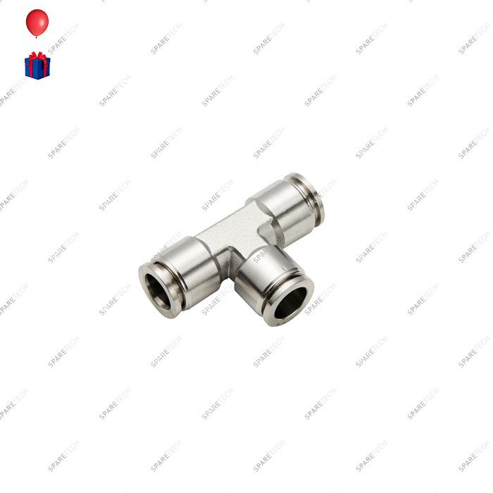 Stainless steel equal T connection for 4-6mm hose