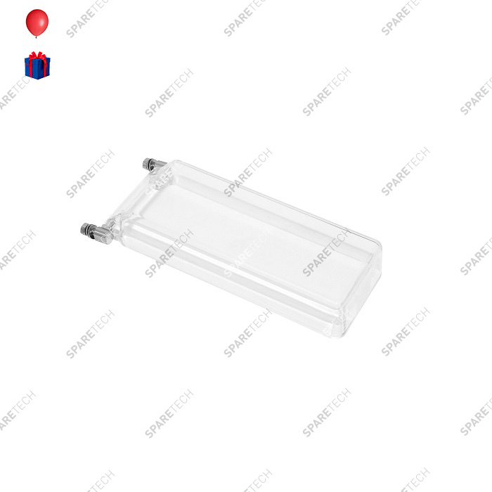 Transparent plexiglass coin acceptor guard 