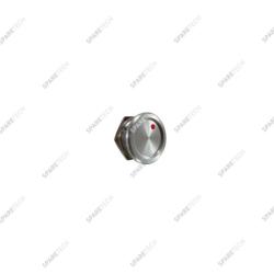 Piezo switch in aluminum with red LED 24VDC 22mm IP68