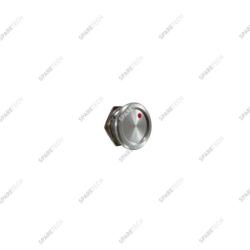 Piezo switch in aluminium with red LED 24VDC 22mm IP68