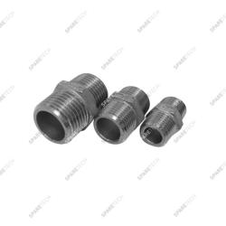 Hex pipe nipple GAZ MM1/2'', stainless steel