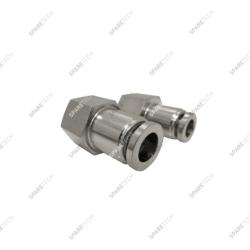 Straight connection stainless steel F1/4" for 4-6mm hose