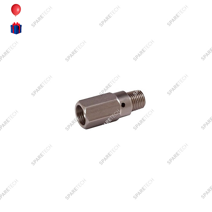 Stainless steel injector for foam brush lances D2.5mm MF1/4"