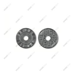 Stainless steel token 24 x 1.85 mm with D.6mm hole (per 100)