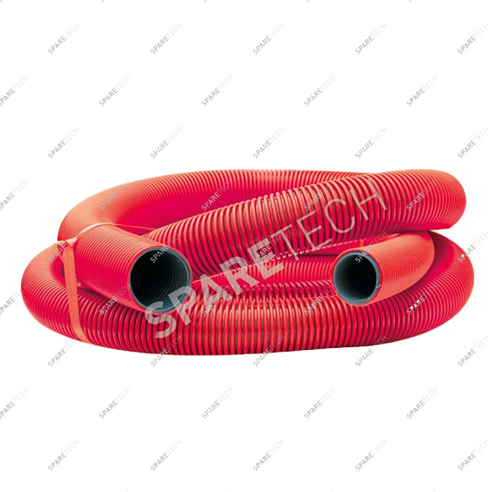 Red conic hose D38/51mm, 5m, smooth interior