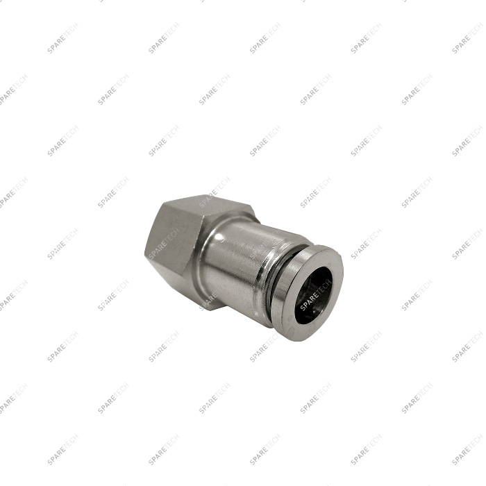 Straight connection stainless steel F1/4" for 4-6mm hose