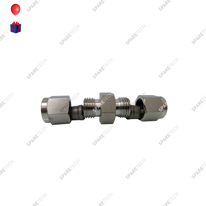 Dual olive screw coupling, doppelt, for DN8 pipe