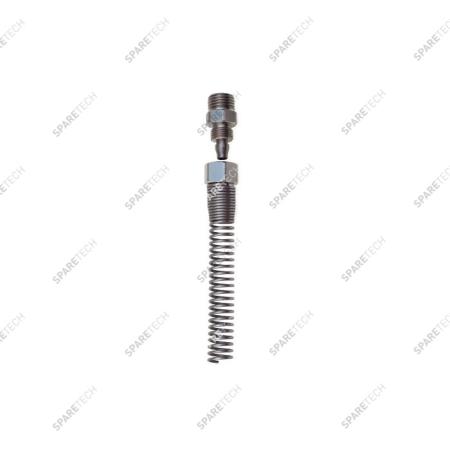 Stainless steel  nipple F1/4" for wheel cleaner hose