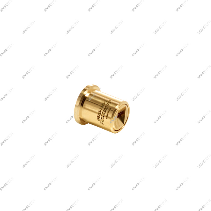OSCIJET brass flat nozzle 75°, 20bar (roll over)