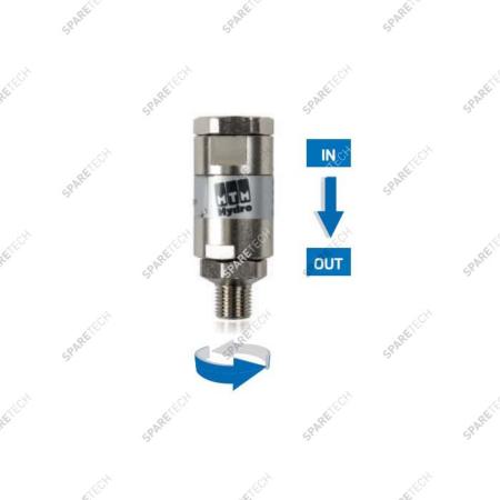 Straight swivel MF1/4" MTM